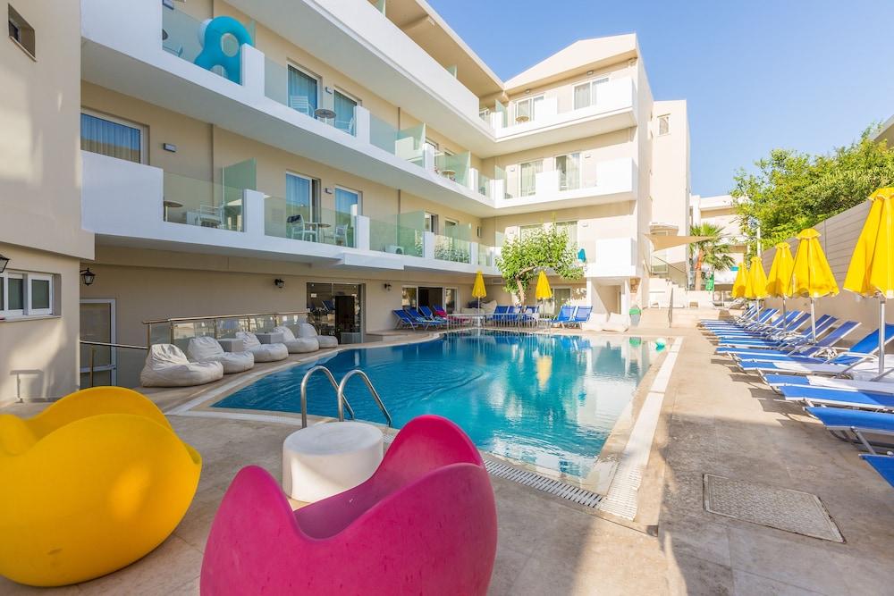 Dimitrios Beach Hotel Adults Friendly 14 Plus Rethymno  ภายนอก รูปภาพ