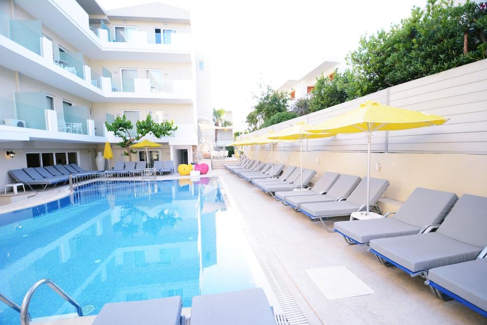 Dimitrios Beach Hotel Adults Friendly 14 Plus Rethymno  ภายนอก รูปภาพ