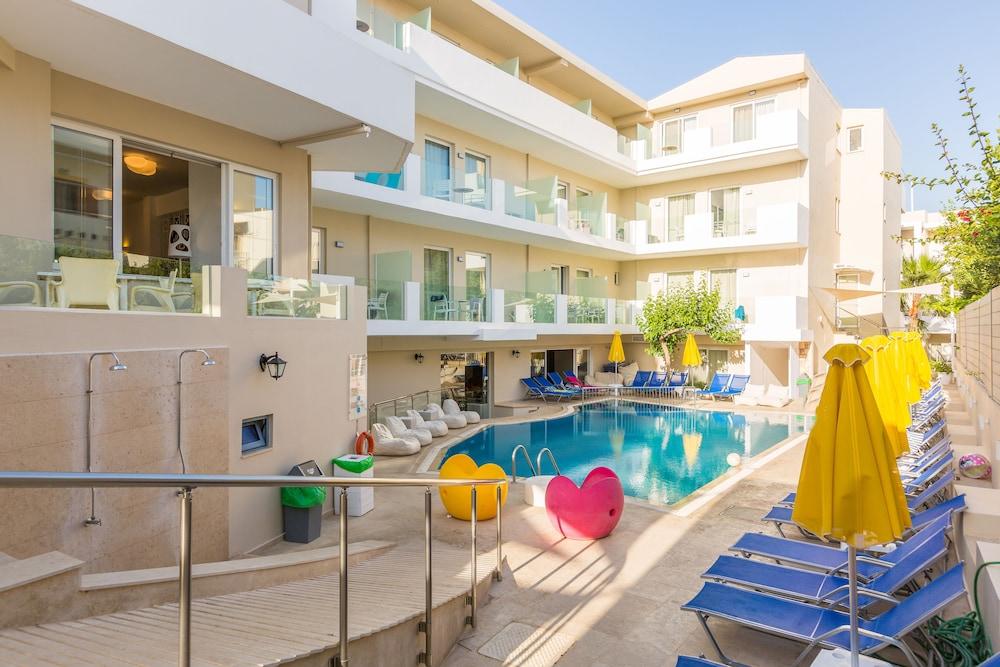 Dimitrios Beach Hotel Adults Friendly 14 Plus Rethymno  ภายนอก รูปภาพ